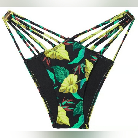 Sold 32DD/XS VS Archives Swim Bombshell Longline Bikini Top Brazilian Bikini Set - Picture 13 of 15